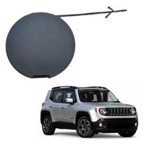 Tampa Reboque Parachoque Dianteiro Jeep Renegade Sport 2015 2016 2017 2018 Preto Texturizado Original