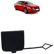 Tampa Reboque Parachoque Dianteiro Jetta 2015 2016 2017 2018 Preto Acabamento Liso