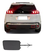 Tampa Reboque Parachoque Traseiro Peuge 3008 5008 2016 2017 2018 Moldura Acabamento Capa