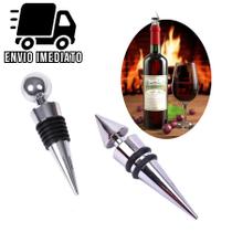 Tampa Rolha para Garrafa de Vinho e Bebidas Inox