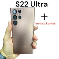 Tampa Samsung S22 ULTRA DOURADO Com Lente Câmera