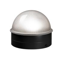 Tampa Solar para Poste Classy Caps CH2233B Preta com Luz LED Branca Tampa Solar para Poste Classy Caps CH2233B Preta com Luz LED Branca