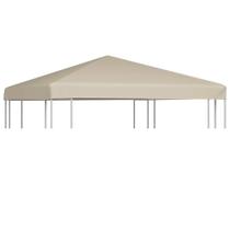 Tampa superior de reposição para gazebo VidaXL Bege 3m x 3m resistente à água Tampa superior de reposição para gazebo VidaXL Bege 3m x 3m resistente à água