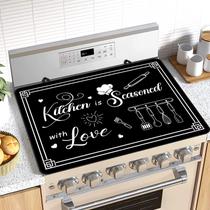 Tampa superior do fogão BZFJZG Kitchen Seasoned w/ Love Electric Stove Tampa superior do fogão BZFJZG Kitchen Seasoned w/ Love Electric Stove