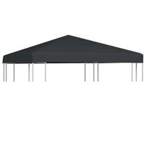 Tampa superior para gazebo VidaXL Durável 3x3m - Poliéster cinza Tampa superior para gazebo VidaXL Durável 3x3m - Poliéster cinza