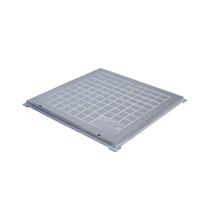 Tampa Tampão Chão Alumínio Fundido Quadrado Simples 30x30cm