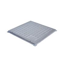 Tampa Tampão Chão Alumínio Fundido Quadrado Simples 70x70cm