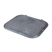 Tampa Tampão de Chão Articulado T27 para Caixa de Passagem 54x42cm Prata GDA Industria Tampa Tampão de Chão Articulado T27 para Caixa de Passagem 54x42cm Prata GDA Industria