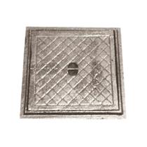 Tampa Tampão de Chão Simples Ferro Fundido Inspeção 40x40cm