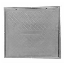 Tampa Tampão de Chão Simples Ferro para Aterramento 20x20cm