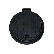 Tampa Tampão de Chão T30 Articulado de Ferro Fundido 30cm Preto Fundição São Cristóvão Tampa Tampão de Chão T30 Articulado de Ferro Fundido 30cm Preto Fundição São Cristóvão