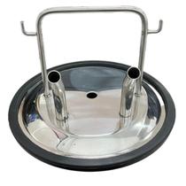 Tampa Tarro Inox 40l 2 Entradas leite+1 junta (Completa)