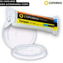 Tampa TCT-300 Translúcida para Copo Térmico Copobras 300ml CCT300 - pct 50 Unidades