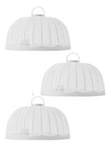 Tampa Tela Protetora P/ Alimentos Anti Mosquito 25cm C/ 3pçs