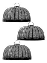 Tampa Tela Protetora P/ Alimentos Anti Mosquito 25cm C/ 3pçs