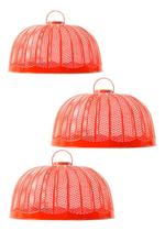 Tampa Tela Protetora P/ Alimentos Anti Mosquito 25cm C/ 3pçs