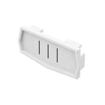 Tampa Terminal para Canaleta Dutotec 73x45mm ABS Branca Standard