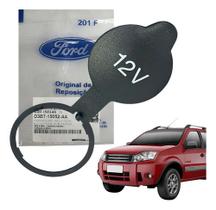 Tampa Tomada De Força (12v) Ford Ecosport 05/12 - Original - Preto Tampa Tomada De Força (12v) Ford Ecosport 05/12 - Original - Preto