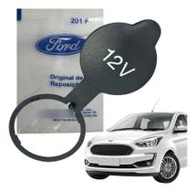Tampa Tomada De Força (12v) Ford Ka+ 2014/2021 - Original - Preto Tampa Tomada De Força (12v) Ford Ka+ 2014/2021 - Original - Preto