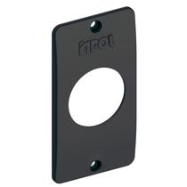 Tampa Tomada Redonda Para Condulete 1/2" e 3/4" Preta Inpol