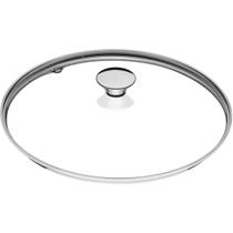 Tampa Tramontina de Vidro Temperado com Pegador Inox 24cm