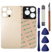 Tampa traseira de vidro de reposição Anglepingping para iPhone 13 Pro Max dourado Tampa traseira de vidro de reposição Anglepingping para iPhone 13 Pro Max dourado