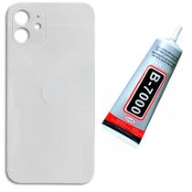 Tampa Traseira De Vidro Para ip 11 Branco Cola 110ml