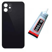 Tampa Traseira De Vidro Para ip 11 Preto Cola 110ml