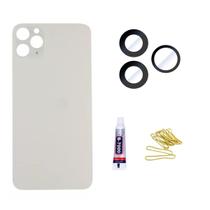Tampa Traseira De Vidro Para ip 11 Pro Branca Cola 3ml Lente