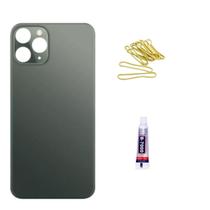 Tampa Traseira De Vidro Para ip 13 Pro Cinza Cola 3ml