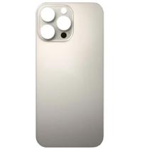 Tampa Traseira De Vidro Para ip 16 Pro Titanium White