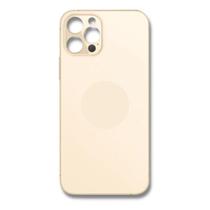 Tampa Traseira De Vidro Para Iphone 12 Pro Dourado