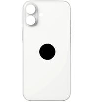 Tampa Traseira De Vidro Para iPhone 16 Branco
