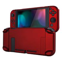 Tampa traseira ExtremeRate PlayVital para Nintendo Switch - Vermelha Tampa traseira ExtremeRate PlayVital para Nintendo Switch - Vermelha