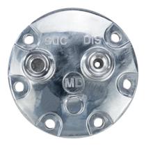 Tampa Traseira Para Compressor Sanden 7H15 Saida Hrz 12X12 Tampa Traseira Para Compressor Sanden 7H15 Saida Hrz 12X12