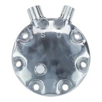 Tampa Traseira Para Compressor Sanden 7H15 Saida Vert 8/10 Tampa Traseira Para Compressor Sanden 7H15 Saida Vert 8/10