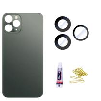 Tampa Traseira Para ip 11 Pro Cinza Cola 3ml Lente