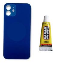 Tampa Traseira Para ip 12 Azul Cola 3ml Tampa Traseira Para ip 12 Azul Cola 3ml