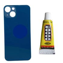Tampa Traseira Para ip 13 Azul Cola 3ml Tampa Traseira Para ip 13 Azul Cola 3ml