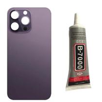 Tampa Traseira Para Ip 14 Pro Mx Lilás Roxo Cola 110