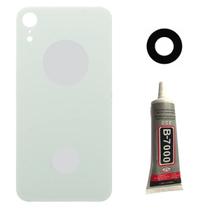 Tampa Traseira Para ip Xr Branco Lente Câmera Cola Tampa Traseira Para ip Xr Branco Lente Câmera Cola