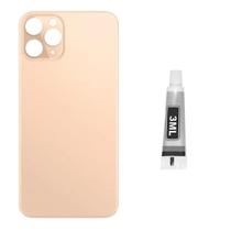 Tampa Traseira Para Iphone 11 Pro Dourado + Cola 3ml