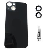 Tampa Traseira Para iPhone 15 Preto + Lente Câmera + Cola 3ml Tampa Traseira Para iPhone 15 Preto + Lente Câmera + Cola 3ml