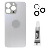 Tampa Traseira Para iPhone 16 Pro Branca + Cola 3ml + Lente
