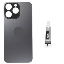 Tampa Traseira Para iPhone 16 Pro Preto + Cola 3ml