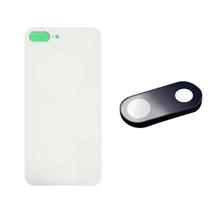 Tampa Traseira Vidro Para ip 8 Plus Branco Lente Câmera