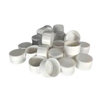 Tampa Tubetes 2,7cm De Rosca Aniversários Eventos Branco Paz