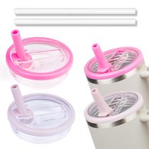 Tampa Tumbler Flip Straw de 1,2 L compatível com Stanley 40 onças