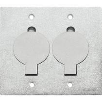 Tampa Unha Dupla para Caixa de Piso 4 X 4 Cromada 110 X 110mm - Tramontina