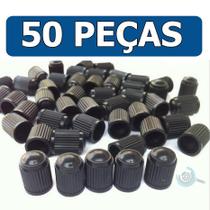 Tampa Válvula Bico Pneu Preto Carro Moto Plástico 50 Pçs - TOP RUBBER